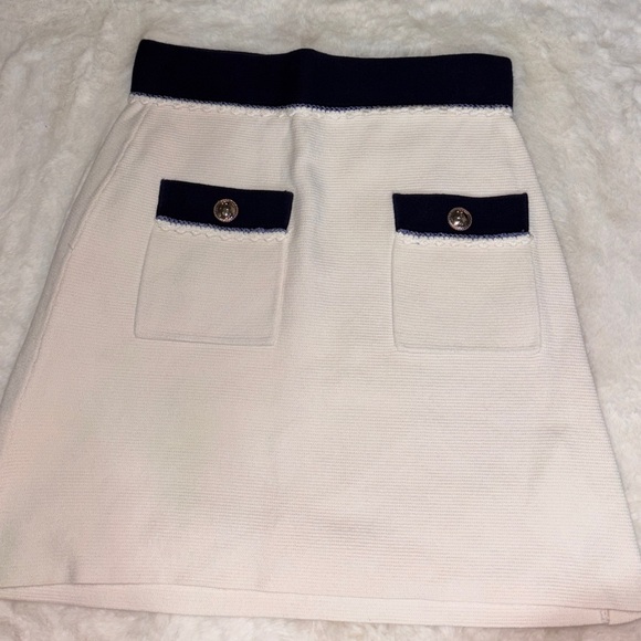 Elegant Cream and Black Women's Skirt